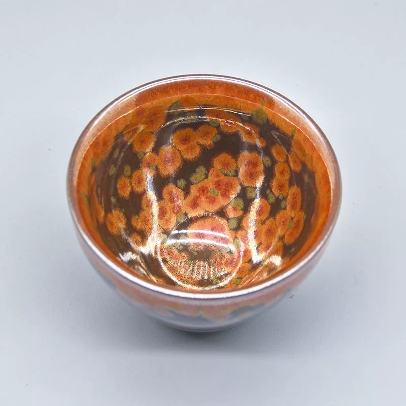 Jianyang Jianzhan Xie Yiwang Fire Phoenix Shukou Cup Jianyao Tea Cup Handmade Phôi Master Cup Kung Fu Bộ trà