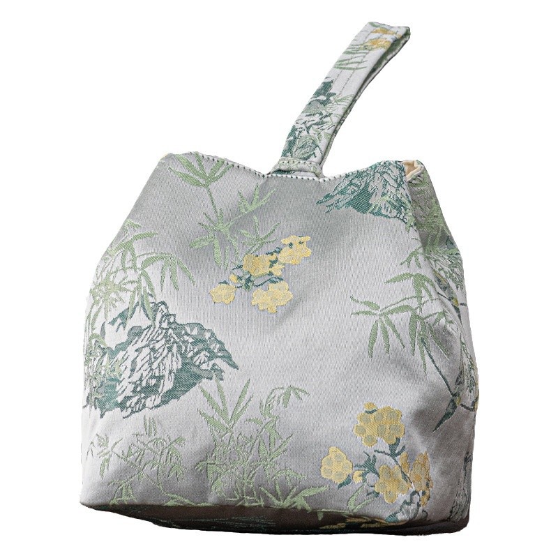 Túi đựng đồ bộ trà du lịch ngoài trời, cốc khách nhanh gia dụng cầm tay một bình hai cốc trà, hộp đựng trà, túi