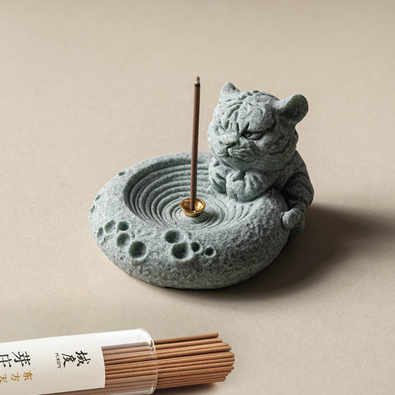 Đồ trang trí thú cưng trà hổ 12 cung hoàng đạo đồ trang trí bàn trà phòng khách trang trí đồ trang trí đồ trang trí bằng đá sa thạch xanh