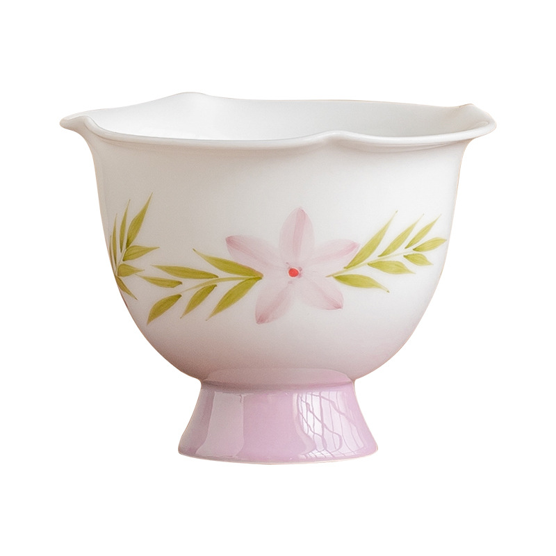 Gradient màu tím gốm sứ tách mơ mộng khóa Yan Hua Lei cốc chủ nhân cốc sản phẩm đặc biệt cá nhân cốc trà nhỏ tươi đơn