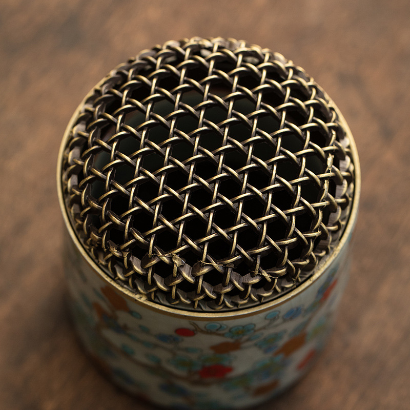 Lò hương gốm sứ lò nung Ji Huanru Lò hương trong nhà gia dụng Lò hương nhỏ nghiên cứu Trà đạo Chèn hương trầm hương gỗ đàn hương