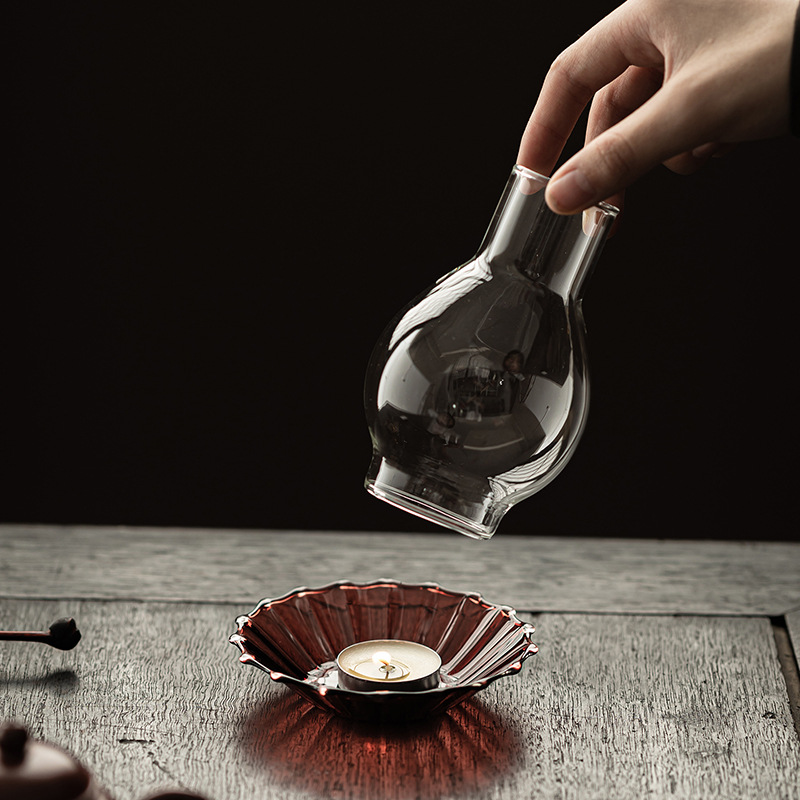 Đơn giản hoa thủy tinh nến sáng tạo hương liệu trong nhà nến hương nhà phòng ngủ phòng ngủ chống gió nến chao đèn