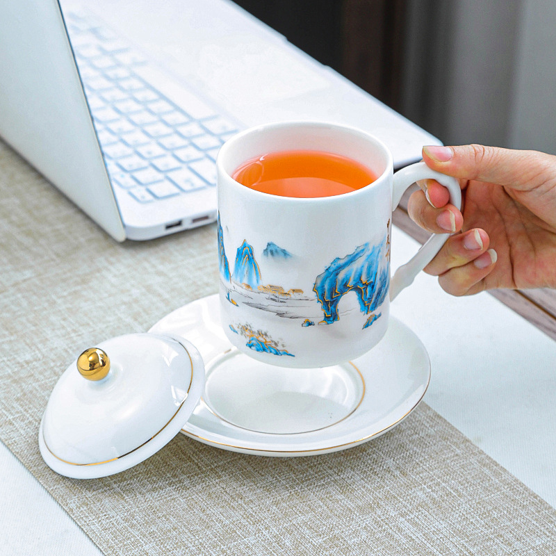 Cốc pha trà có giá trị cao, cốc tách trà, cốc văn phòng, lễ hội công ty, quà lưu niệm ngày lễ, LOGO