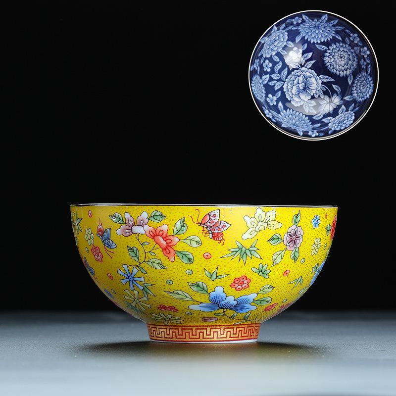 Cốc trà tráng men, cốc chủ nhân, cốc đơn, trà Kung Fu gốm sứ, cốc trà thơm, cốc trà cổ điển chuyên dụng cá nhân cao cấp