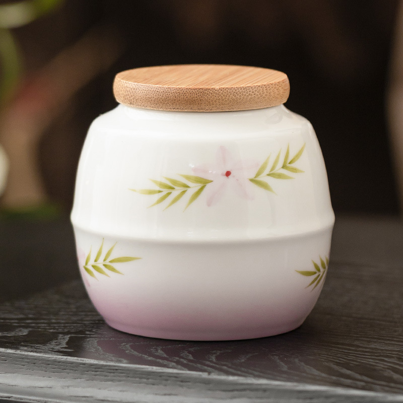 Vẽ tay thay đổi màu tím trà bình gốm sứ gia dụng bình kín trà nhỏ cầm tay phụ kiện bộ trà