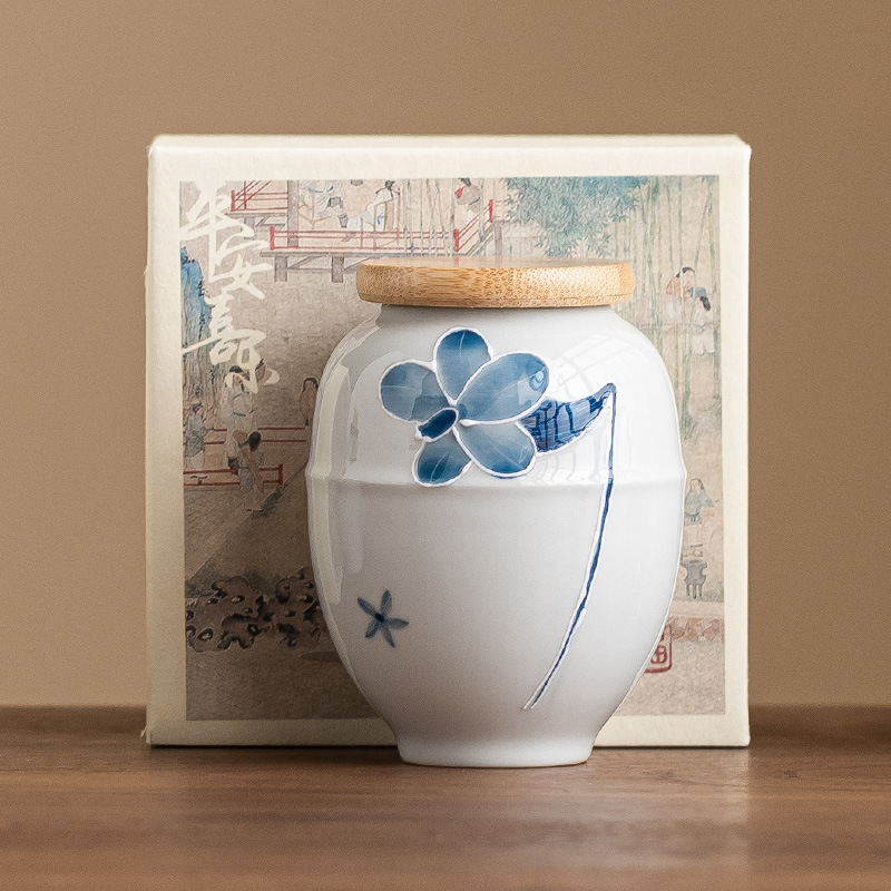 Chậu hoa ly vẽ tay, bình trà chạm khắc, bình trà cao cấp, bình gốm sứ, bình kín, bình trà trắng, bình nhỏ