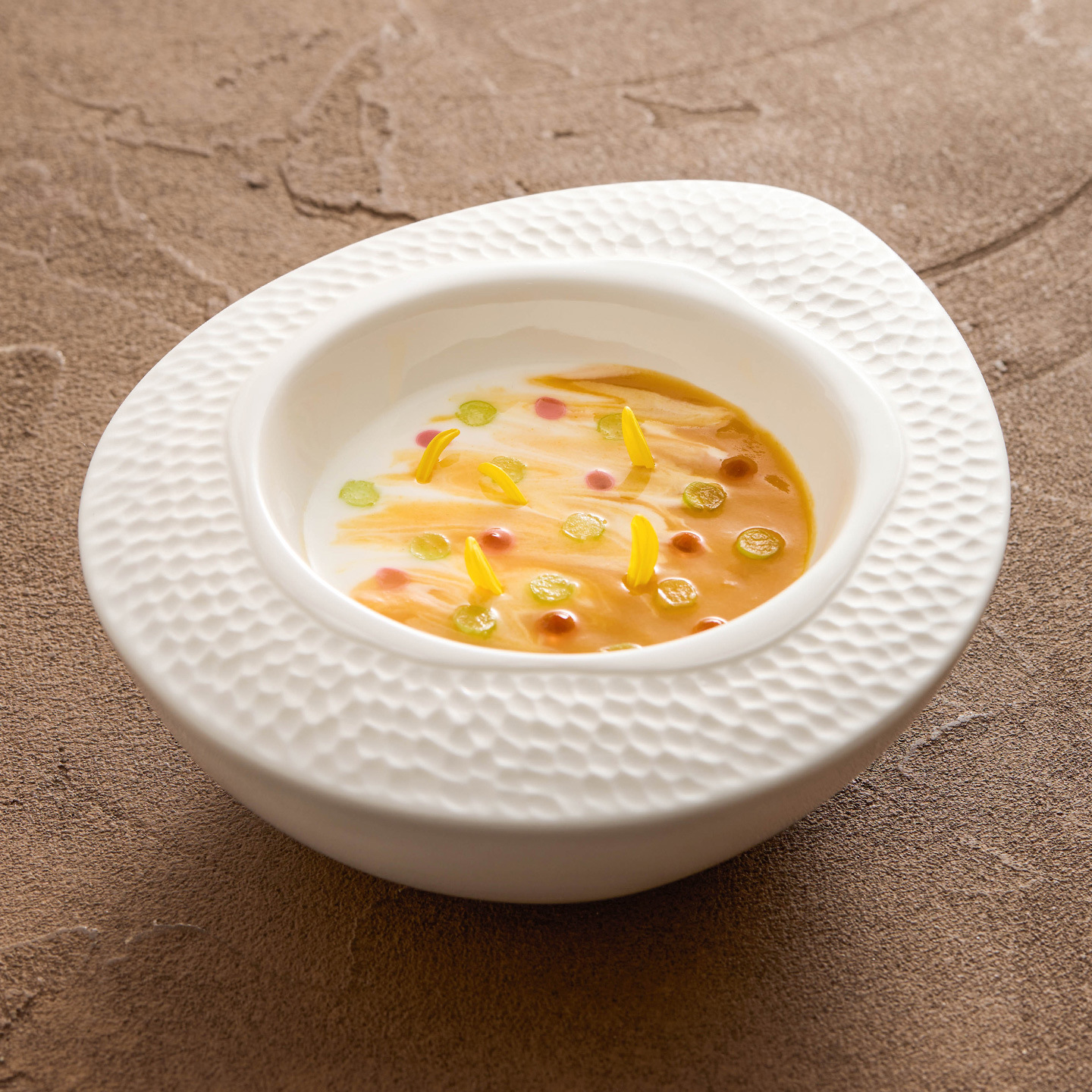 Sữa chua mờ hình quả trứng đĩa gốm sứ gia dụng đĩa cao cấp dễ tiếp cận sang trọng hai lớp cách nhiệt đĩa súp dày bộ đồ ăn thương mại