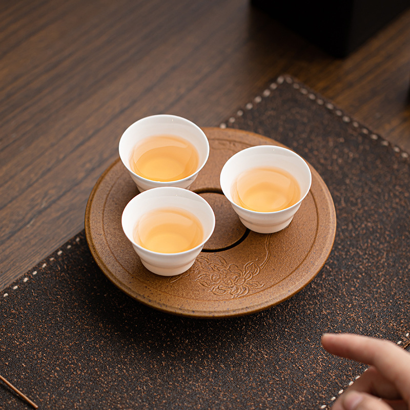 Bình đựng nước chấm, bình đựng nước chấm, bàn làm bằng gốm thô cổ, bàn làm bằng tay, khay đựng hoa quả khô gia dụng, khay đựng trà, phụ kiện bộ trà