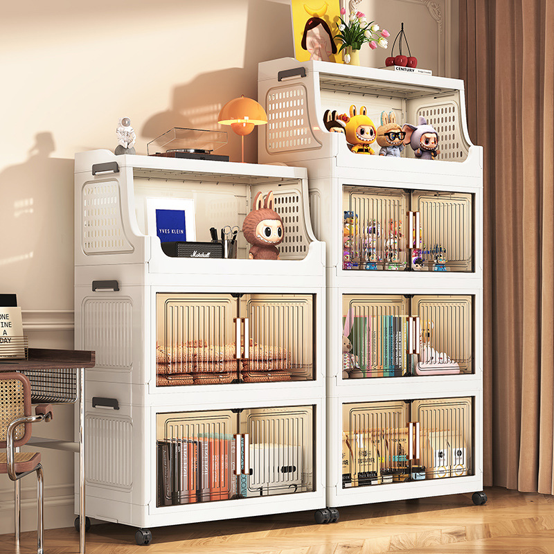 Chiều rộng 60-70 tủ đựng đồ mở cửa tủ đựng đồ có thể gập lại tủ đựng đồ có giá để đồ đa chức năng tủ sắp xếp nhiều lớp