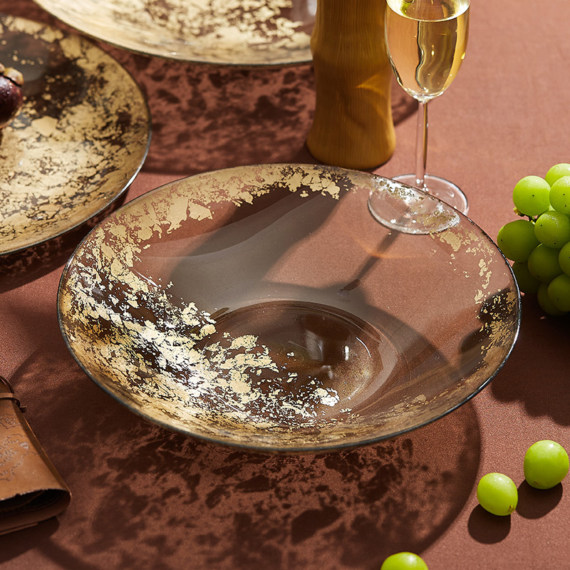 Khay đựng trái cây thời trang cao cấp mẫu mới 2022 khay thủy tinh pha lê cỡ lớn khay đựng cà phê phòng khách gia dụng khay đựng salad nhẹ nhàng sang trọng