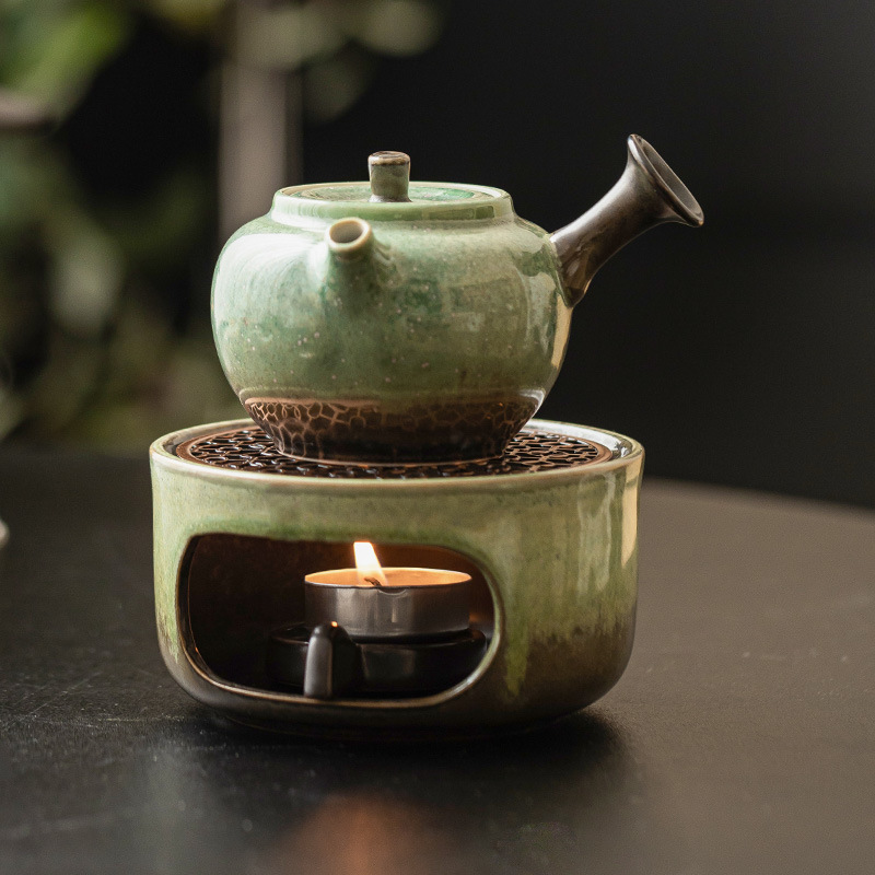 Lò nung gốm sứ ấm trà cổ điển bếp trà nhỏ gia dụng đế trà sưởi ấm cách nhiệt ấm ấm trà bếp xung quanh nấu trà ấm trà