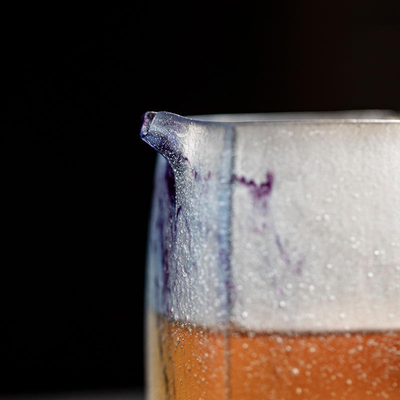 Cốc công cộng Yushantang cốc tách trà thủy tinh cao cấp phụ kiện biển trà phụ kiện trà bộ trà chuyên dụng pha trà hình vuông cổ điển