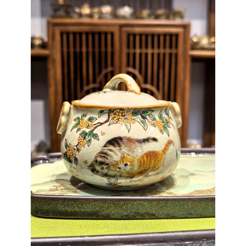 Li Huiyi cốc trà Ru Kiln mới cốc trà gốm sứ cốc trà chuyên dụng cá nhân gia dụng cốc đơn nhỏ bộ trà Kung Fu