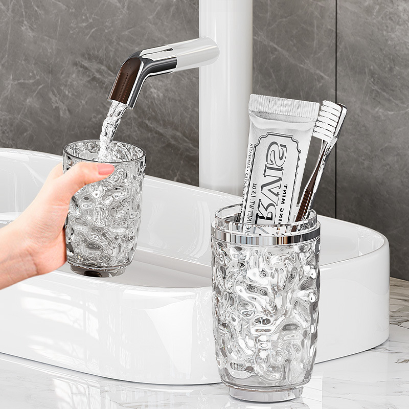 Cốc vệ sinh Du Lịch Mẫu sông băng, bàn chải đánh răng, kem đánh răng, Cốc thiết bị nha khoa, Bộ Lưu trữ bình răng di động, cốc súc miệng du lịch