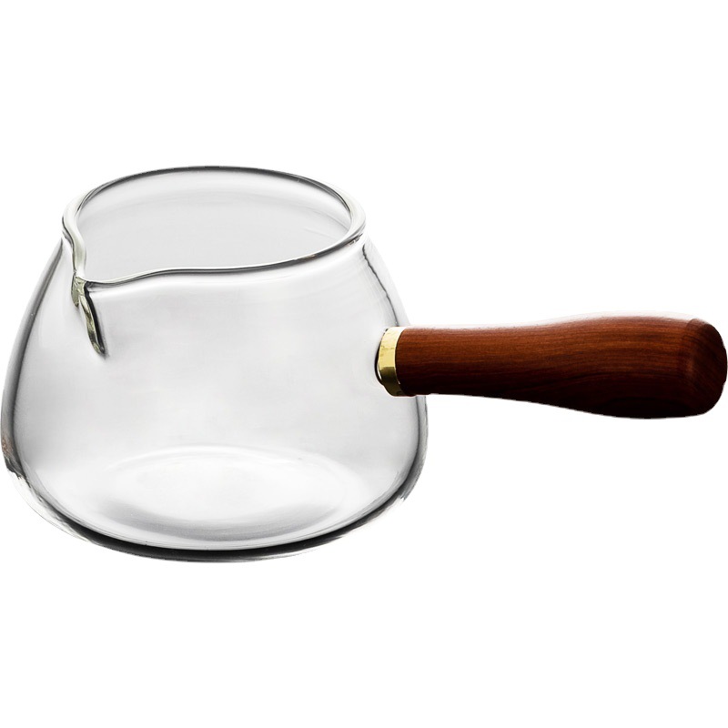 Cốc tay cầm bên, phụ kiện Bộ trà kiểu Nhật gia dụng, Cốc pha trà, cốc công cộng, cốc tách trà thủy tinh chịu nhiệt đơn