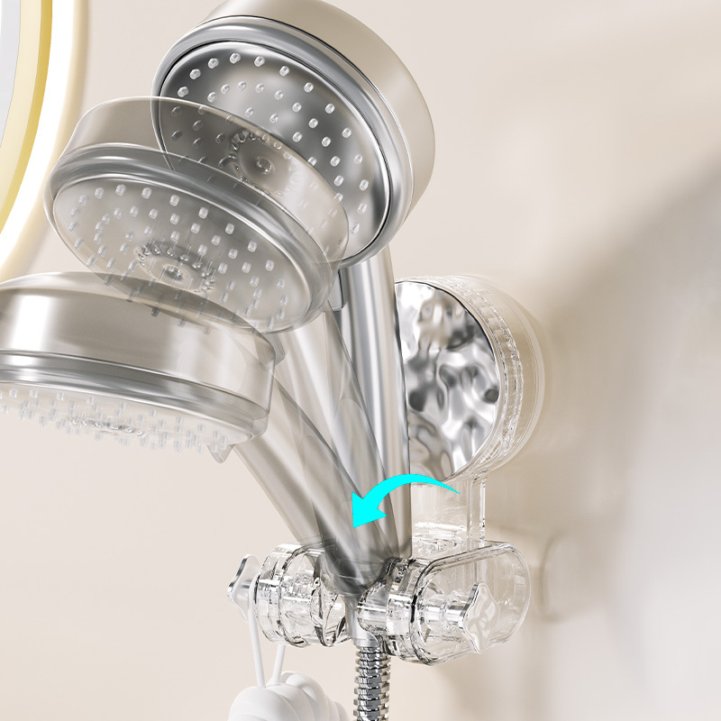 Giá đỡ vòi hoa sen cốc hút giá đỡ vòi hoa sen không đục lỗ gia dụng dụng cụ cố định đầu vòi hoa sen có thể điều chỉnh di động