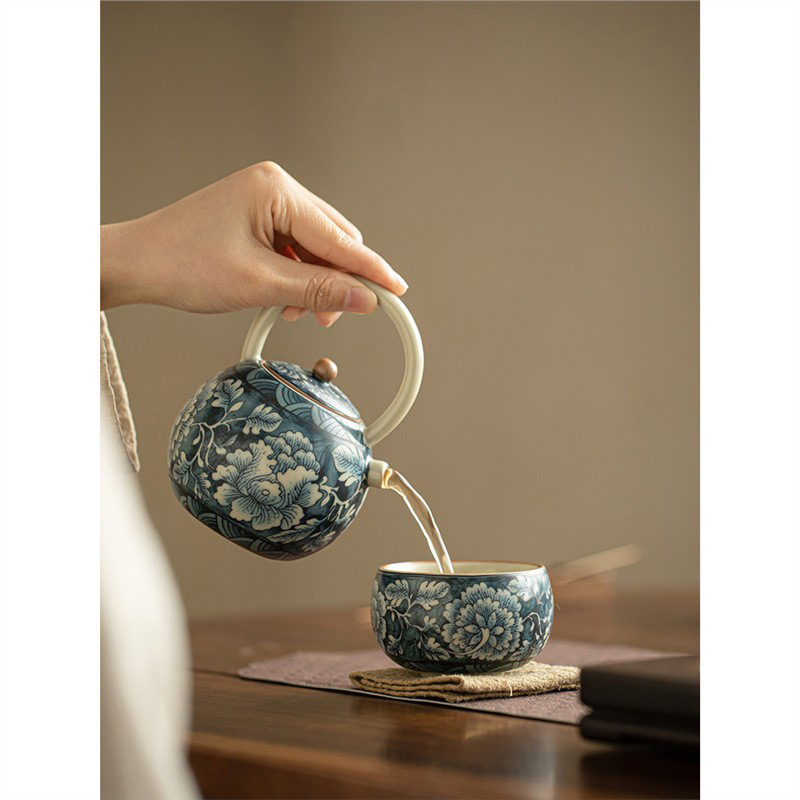 Cốc chủ nhân của lò Ru hoa, cốc La Hán, cốc trà có thể dùng được, cốc trà gốm sứ, cốc trà gia dụng, cốc đơn