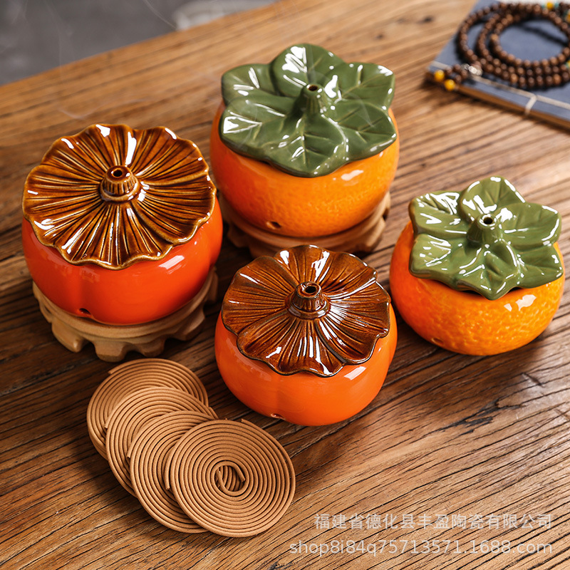 Lư hương 6 giờ mới gốm sứ Dehua bán buôn Lư Hương đền thờ gia dụng Lư Hương trung bình Lư hương đuổi muỗi