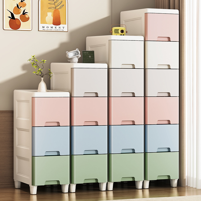 Tủ lưu trữ kiểu ngăn kéo 20-35 Tủ lưu trữ khe hẹp gia dụng Tủ lưu trữ nhiều tầng kệ nhựa khe hở