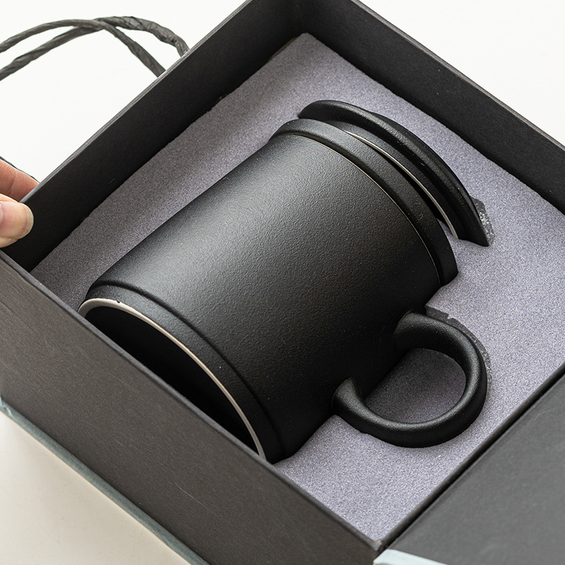 Cốc trà Cốc văn phòng cao cấp chuyên dụng cá nhân cốc nước trà gốm cốc cốc nước gia dụng có nắp hộp quà