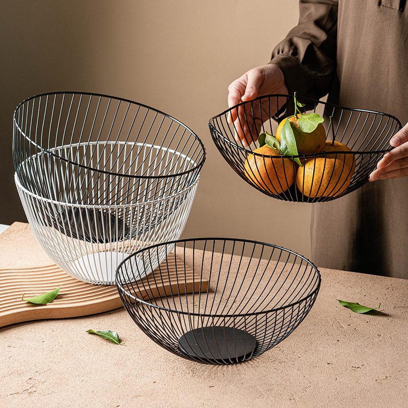 Khay đựng trái cây rèn giỏ đựng trái cây phòng khách gia dụng sáng tạo nghệ thuật khay trái cây đồ ăn nhẹ khay đựng trái cây khô thương mại