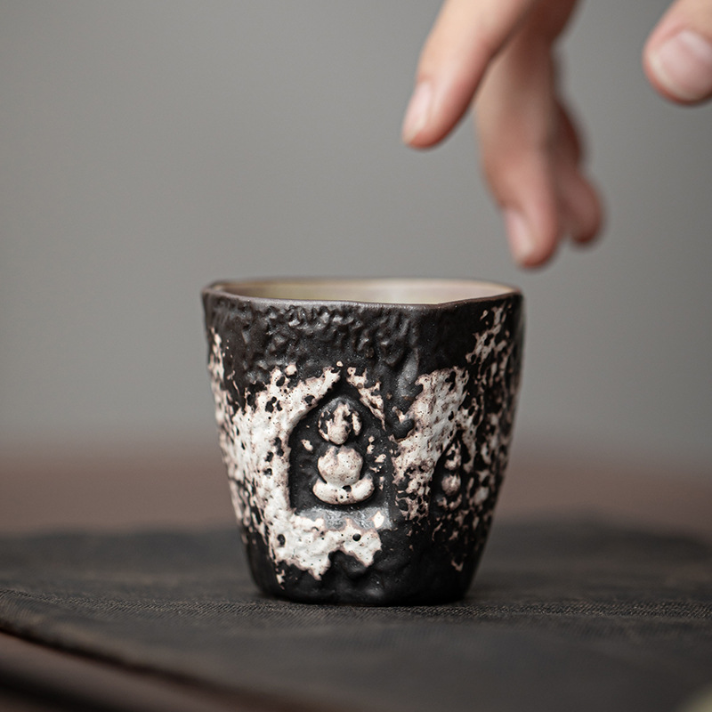 Cốc chủ nhân của Wabi-Silent Vật dụng cụ trà Kung Fu cổ điển cốc đơn cốc chủ nhân gốm sứ gia dụng cốc trà cốc uống trà cá nhân