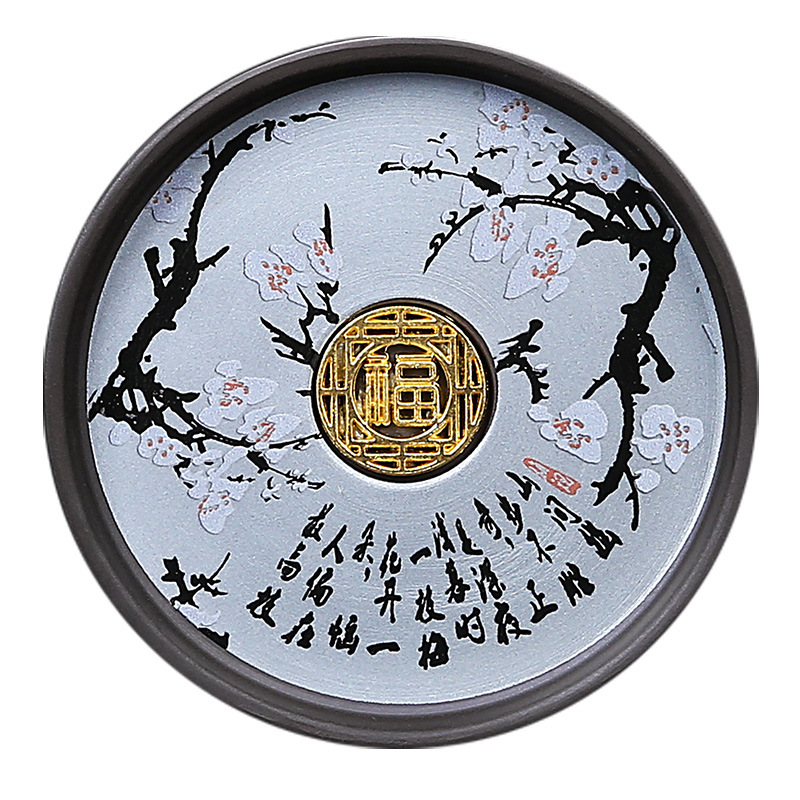 Lót cốc cát tím, khay đựng cốc, khay đựng trà, tách trà cách nhiệt đơn giản, bộ trà gia dụng, bộ trà, đệm cốc, phụ kiện trà đạo gốm sứ