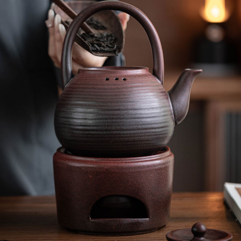 Ấm trà gốm sứ cổ điển kiểu Trung Quốc ấm trà sức khỏe ấm đun nước dung tích lớn ấm đun trà đơn ấm trà công phu