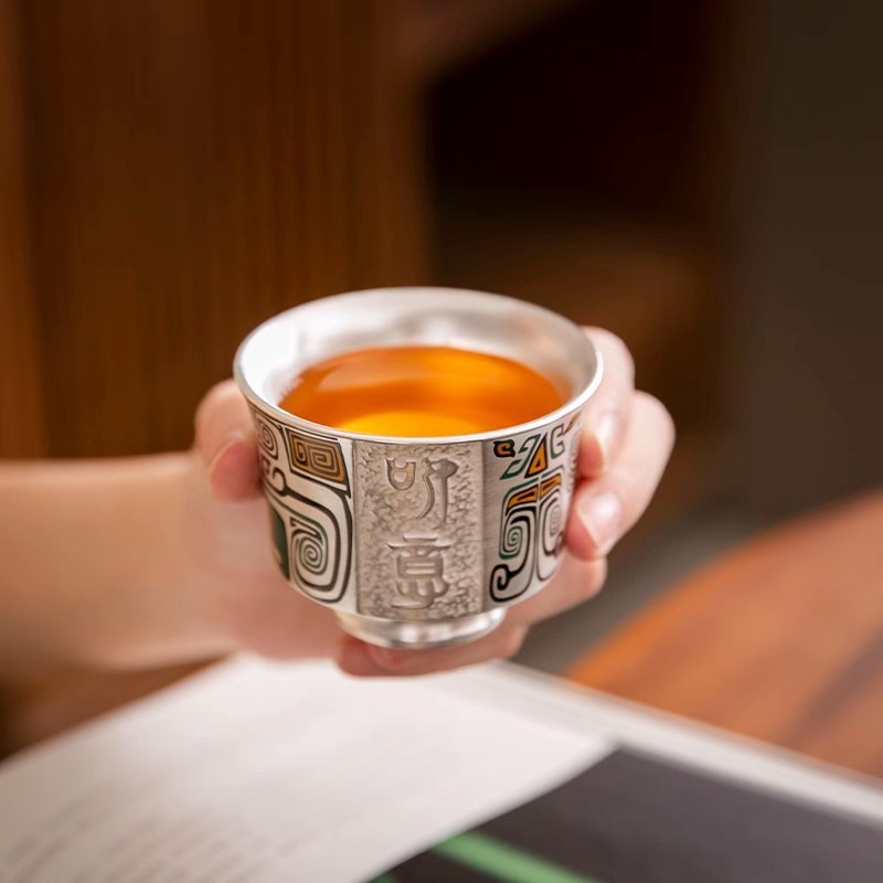 Bộ ấm chén trà Kung Fu Phổ Nhĩ Dương thủ công nguyên chất, gồm chén, nắp chén, bát, ấm trà, quà tặng phong cách Trung Hoa.