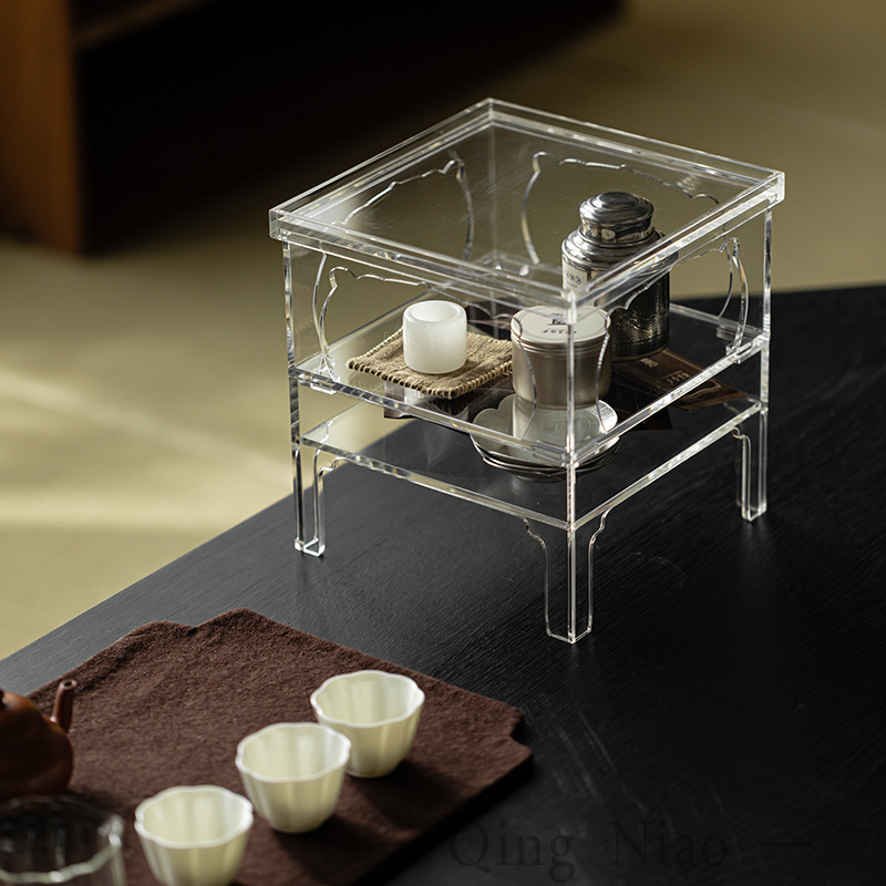 Hộp đựng đồ để bàn kiểu mới Giá đựng cốc Acrylic Giá đựng cốc trà cốc cà phê Giá đựng cốc nước
