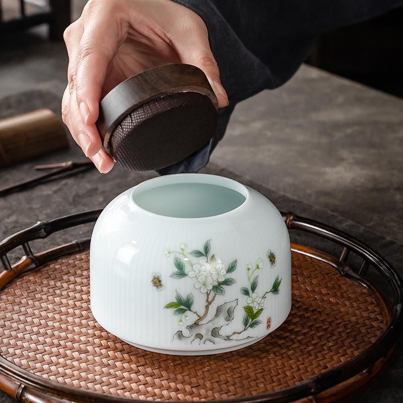 Bình trà Oantang, bình gốm kín, kho trà gia dụng cỡ nhỏ, Bộ trà cầm tay, bình trà nhỏ