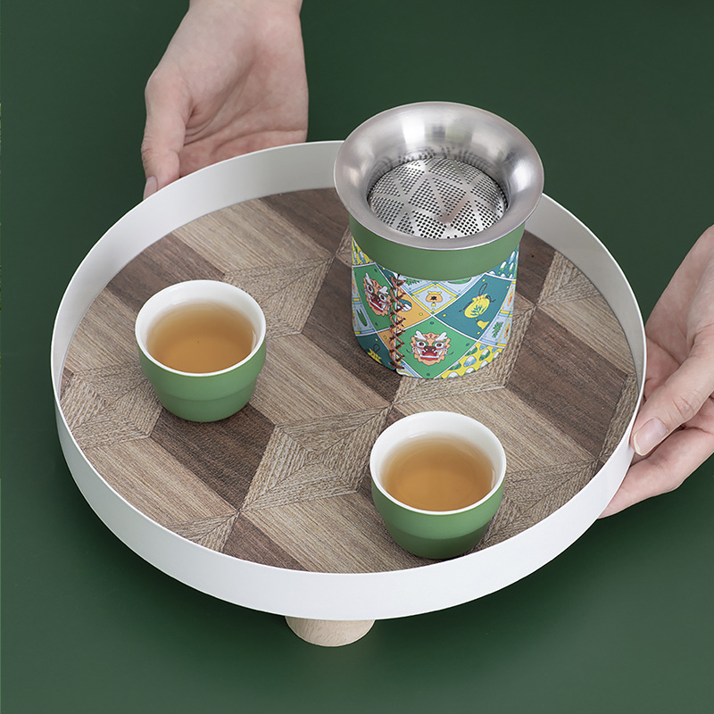 Lễ hội thuyền rồng quà lưu niệm du lịch ngoài trời bộ trà cốc khách nhanh túi đựng đồ da xách tay ấm trà nắp cốc đựng trà