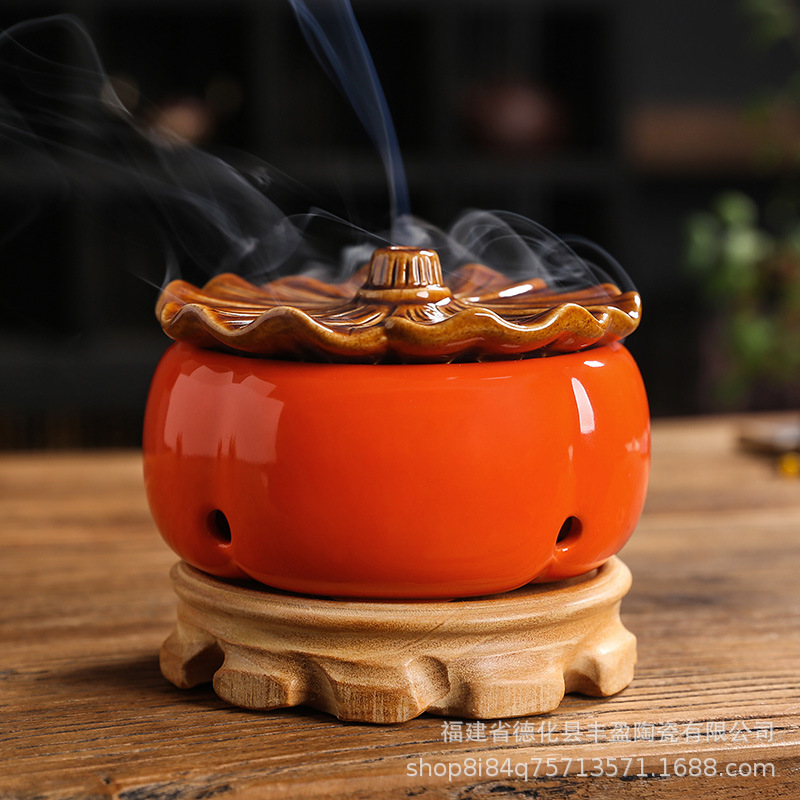 Lư hương 6 giờ mới gốm sứ Dehua bán buôn Lư Hương đền thờ gia dụng Lư Hương trung bình Lư hương đuổi muỗi