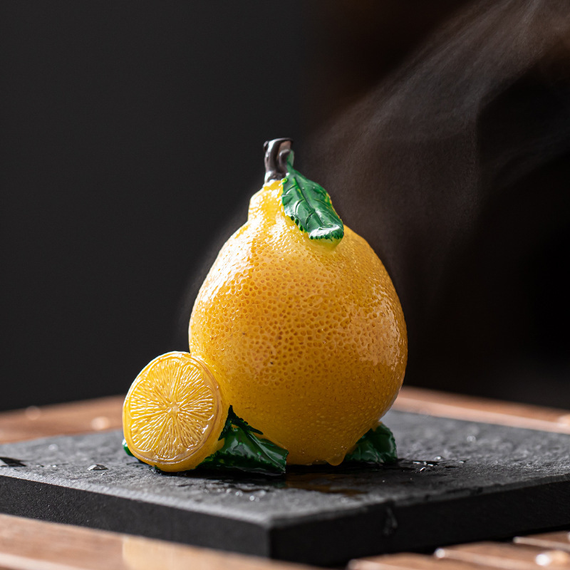 Đồ trang trí thú cưng trà vải thiều đổi màu có thể nâng cao dễ thương sáng tạo cá tính trà trái cây vui chơi phụ kiện bán buôn