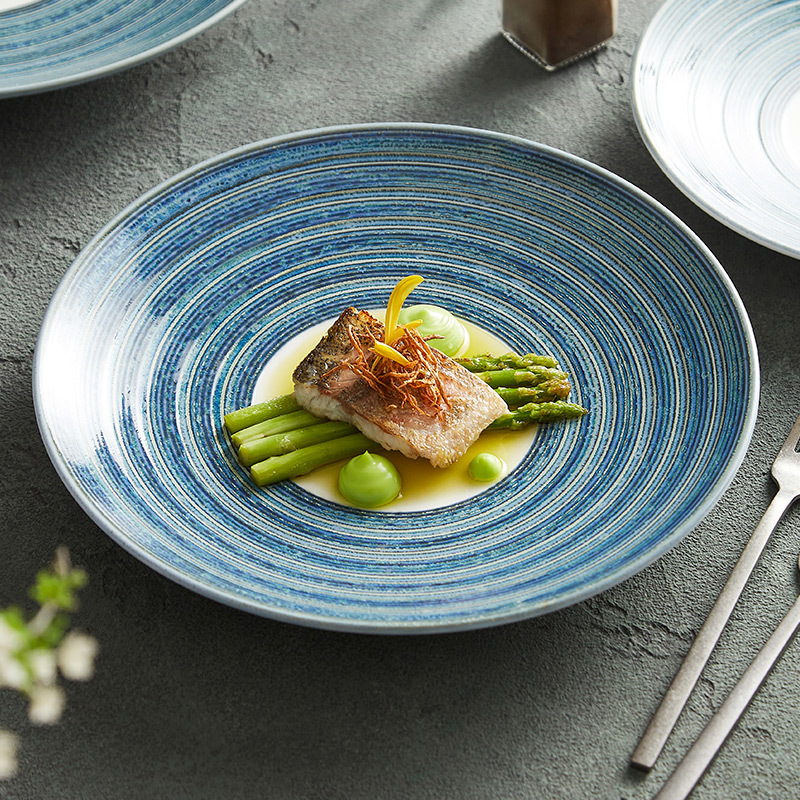 Đĩa biến đổi lò Xingkong, bát mì gia dụng, bát canh sâu nhà hàng Nhật Bản, đĩa mì Ý, đĩa salad