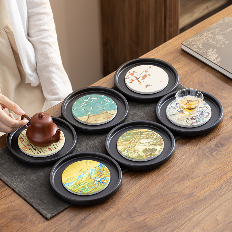 Bán buôn bình hút Gỗ điện, khay trà nhỏ nhanh khô kiểu Đài Trung, khay trà Kung Fu Quốc Triều, khay trà