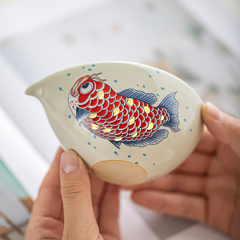 Dụng cụ tách trà gốm sứ Jinyu Mantang cốc trà gia dụng phụ kiện trà đạo chịu nhiệt ấm cốc đồng nhất dụng cụ tách trà