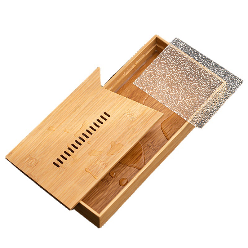 Khay trà pha khô, khay đựng trà Kung Fu gia dụng, Khay trà tre, khay trà hiện đại, đơn giản, khay thoát nước, Biển Trà loại nhỏ