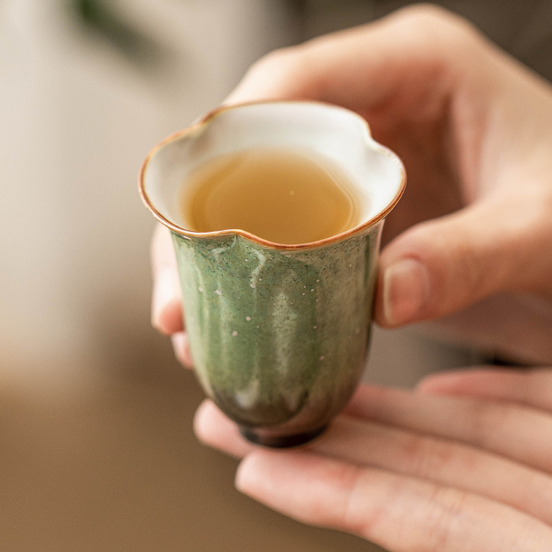 Cốc trà thay đổi lò nung cốc chủ nhân bầu trời sao màu ngọc lam cốc hoa cao cốc gốm sứ cốc trà cốc trà dụng cụ trà Kung Fu gia dụng cốc trà