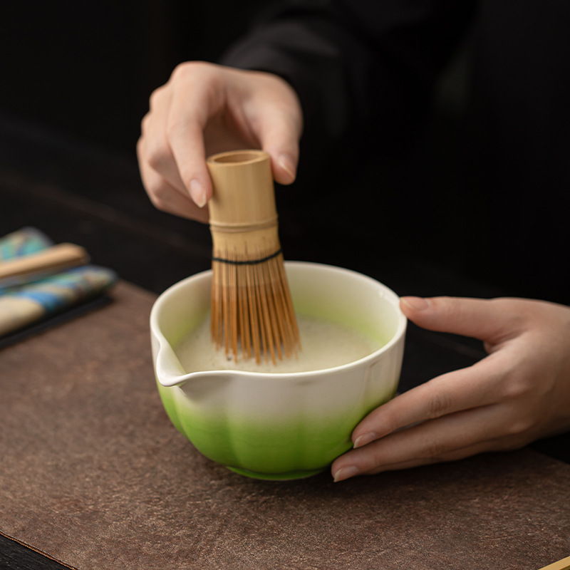 Bát matcha cánh hoa kiểu Nhật, bình trà, đồ dùng pha trà, phụ kiện trà gốm sứ, bát trà, bình trà