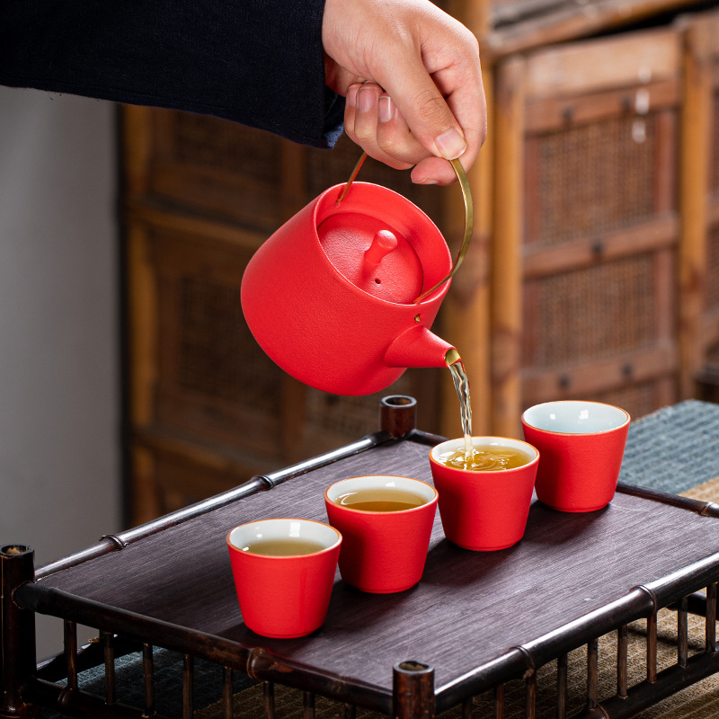 Công ty Bộ ấm trà Kung Fu Sự kiện khai trương Quà tặng Quà tặng Văn hóa và Sáng tạo Doanh nghiệp Quà tặng Bộ ấm trà gốm sứ Bộ hương thơm
