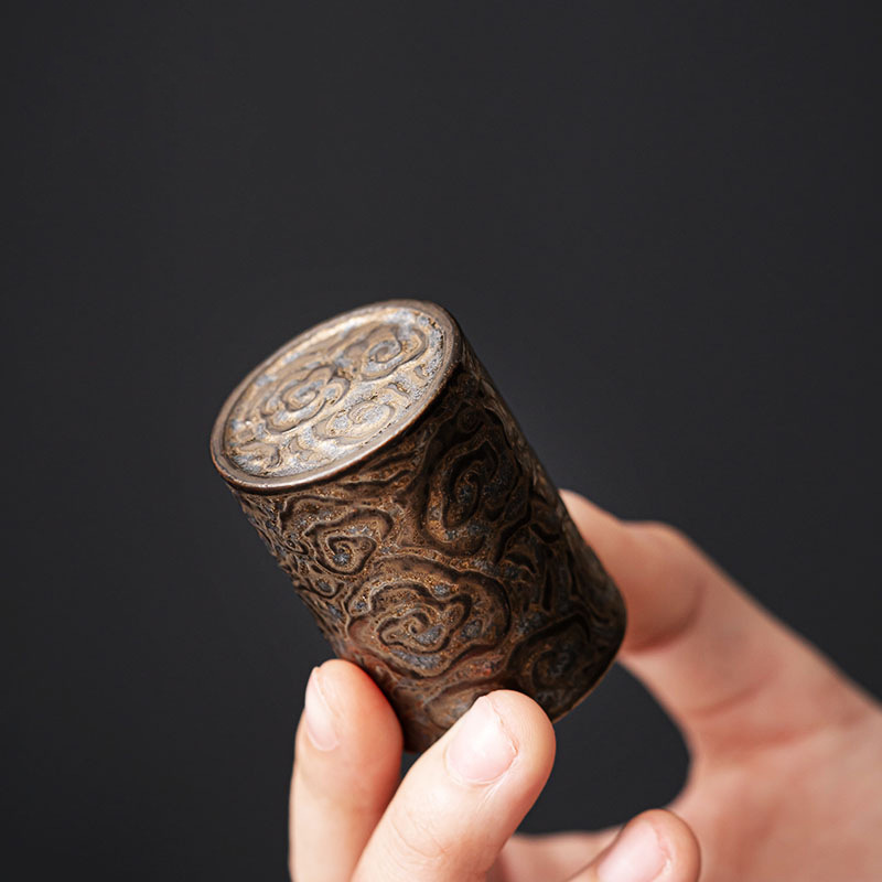 Nắp nồi đất màu tím cổ điển, nắp nồi sắt, giá đỡ, nắp nồi, nắp gốm cổ, nắp bát, bán buôn phụ kiện trà đạo