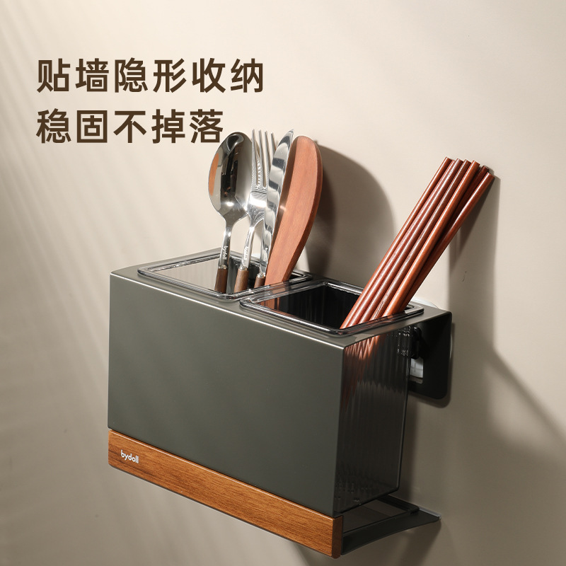 Ống đựng đũa cốc hút cốc cốc cốc cốc treo tường hộp đựng đựng đũa lồng đựng đồ đựng đũa cao cấp gia dụng