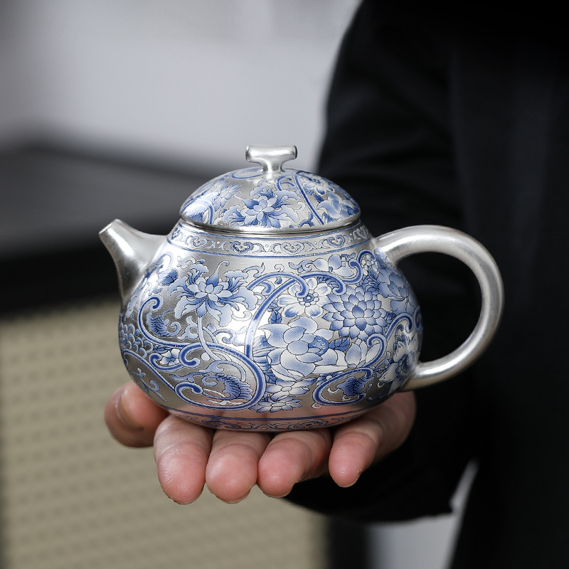 Bộ ấm trà Kung Fu cao cấp bằng bạc 999