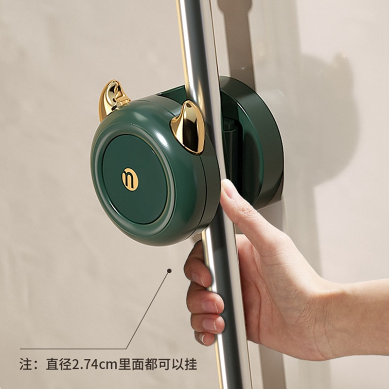 Móc treo cây lau nhà quái vật nhỏ không cần đục lỗ hiện vật treo tường giá để đồ Cây lau nhà khóa dính mạnh mẽ kẹp Cây lau nhà