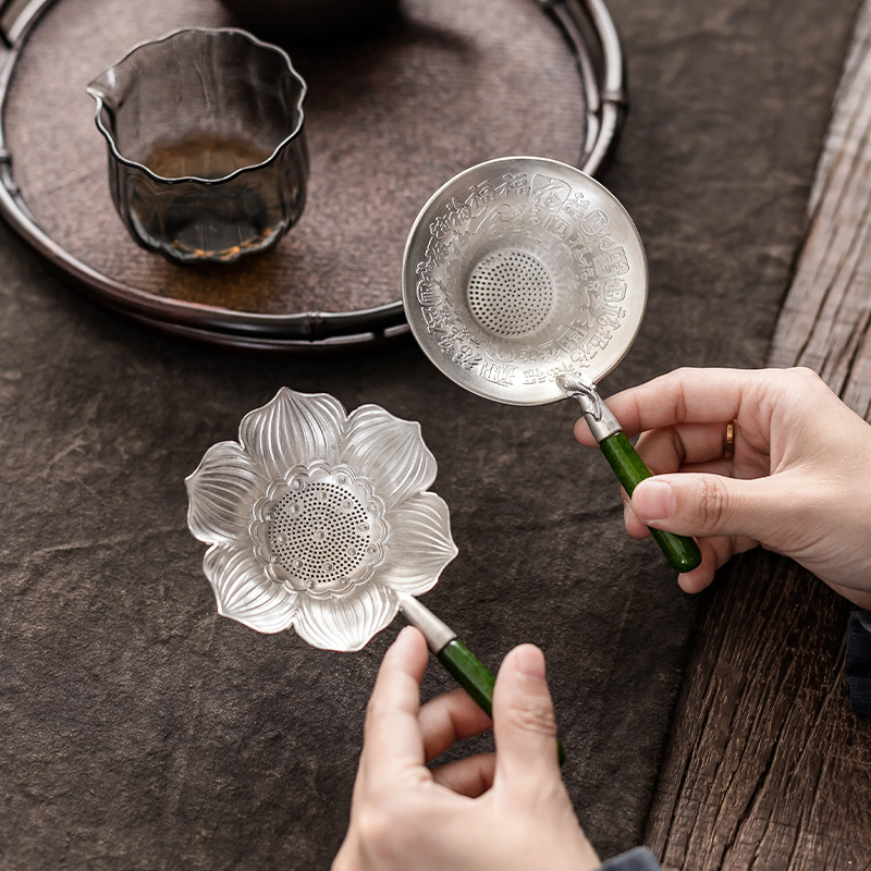 Bộ lọc trà bằng thiếc nguyên chất Daantang, bộ lọc trà, bộ lọc trà bằng ngọc bích sáng tạo, bộ lọc trà, Bộ trà Kung Fu