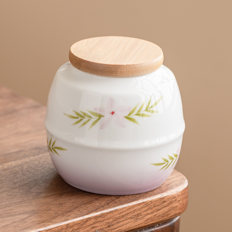 Vẽ tay thay đổi màu tím trà bình gốm sứ gia dụng bình kín trà nhỏ cầm tay phụ kiện bộ trà