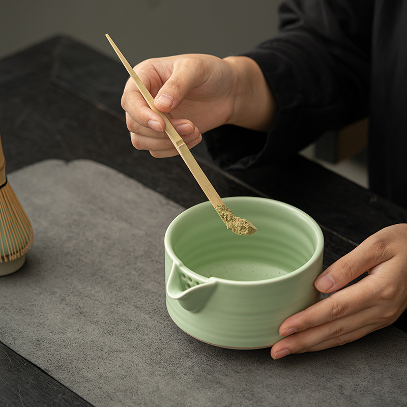 Bát matcha kiểu Nhật, dụng cụ đặt trà thời nhà Tống, thìa trà matcha, phụ kiện trộn trà đạo Baibenli trà Baixi