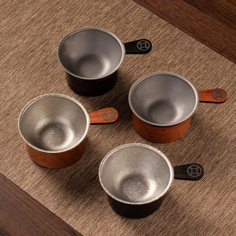 Bộ lọc trà titan nguyên chất Bộ lọc trà pha lê băng Bộ lọc trà Bộ lọc trà siêu mịn lành mạnh kháng khuẩn Bộ lọc trà lưới tách trà