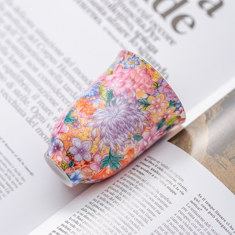 Cốc trà Kung Fu tráng men cốc chủ sở hữu gốm sứ phong cách cung điện sáng tạo cốc trà phụ nữ quà tặng sinh nhật quà tặng ngày lễ